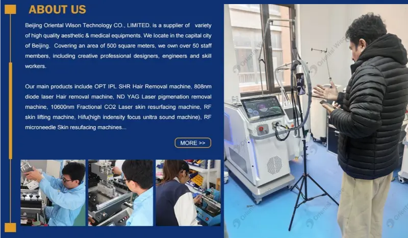 いらっしゃいませ！お客様は当社の工場を訪問し、アレキサンドライトレーザーをテストします