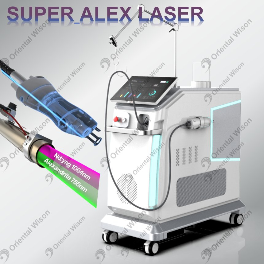 Alexway アレキサンドライトレーザー脱毛 ND YAG ロングパルスレーザー血管色素除去美容機器